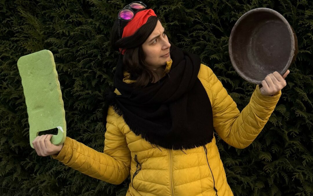 Restauratrice de tombes et gazonnières